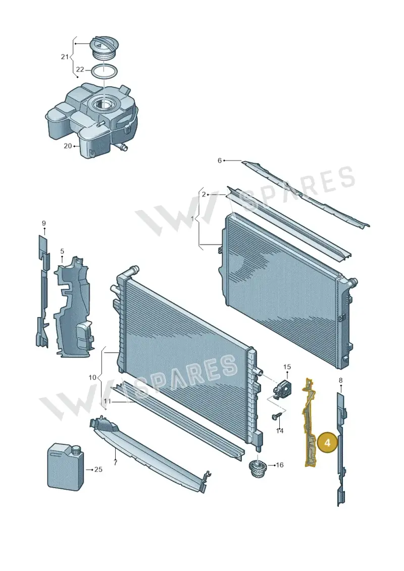 571121283A — Volkswagen Tiguan 2.0 (2023-) diagram 884000050, position 4