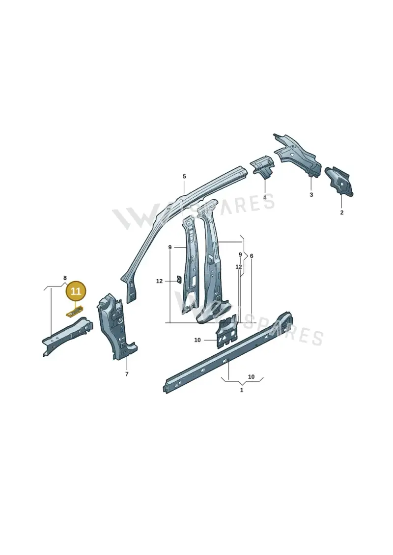 571806166 — Volkswagen Tiguan (2024-) diagram 57d809100, position 11