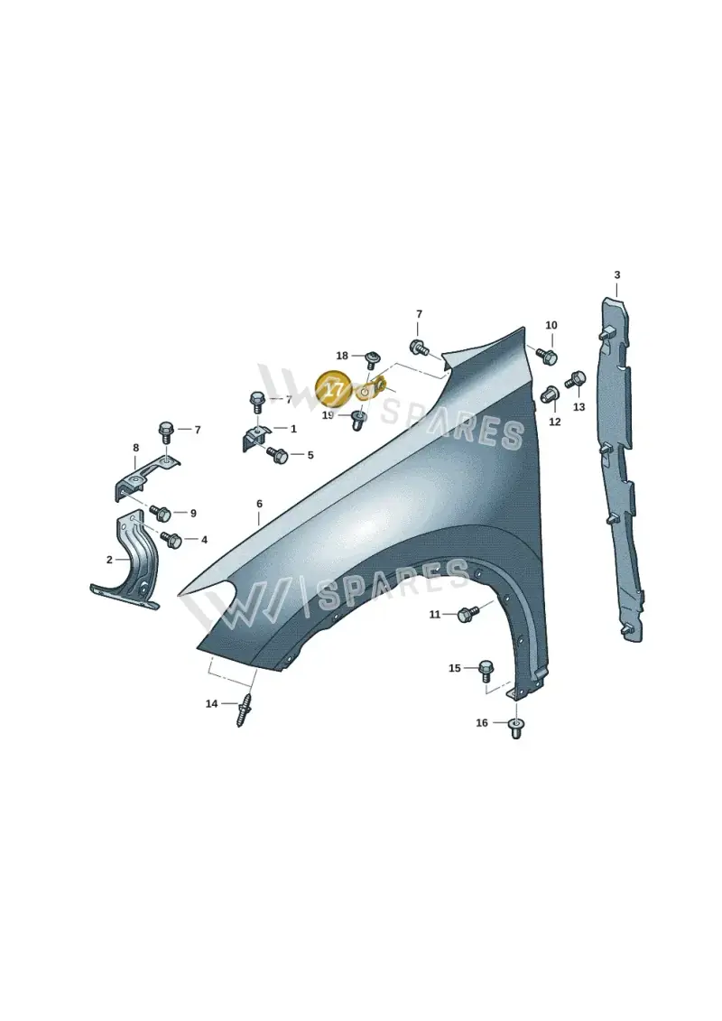 571810380A — Volkswagen Tiguan 2.0 (2023-) diagram 57x821000, position 17