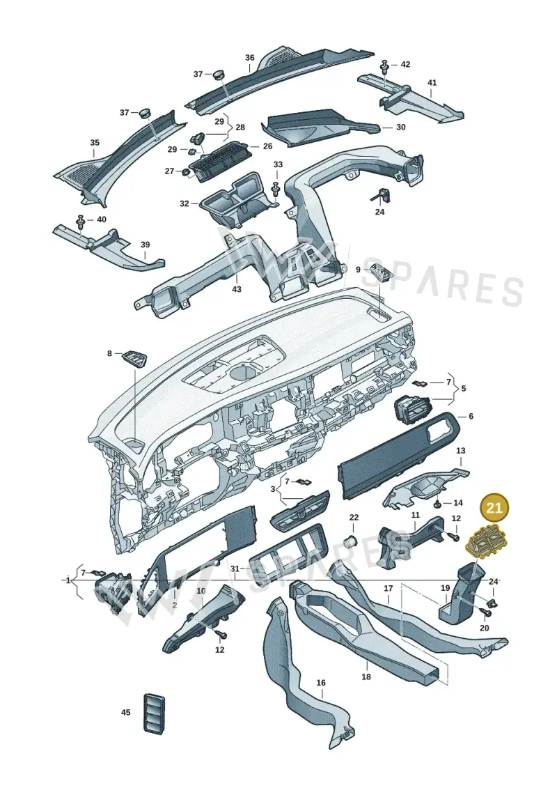 571819203HUZ — Volkswagen Tiguan 2.0 (2023-) diagram 57x819300, position 21