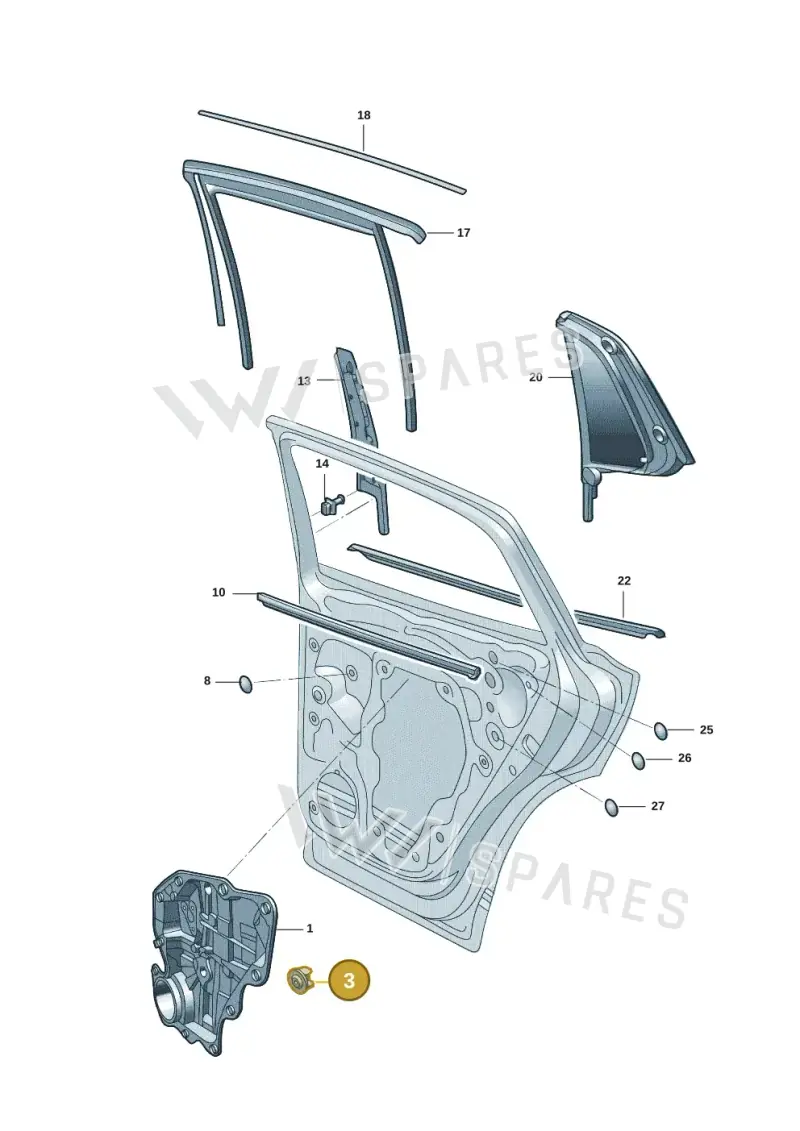 571837485B — Volkswagen Tiguan (2024-) diagram 57d839500, position 3