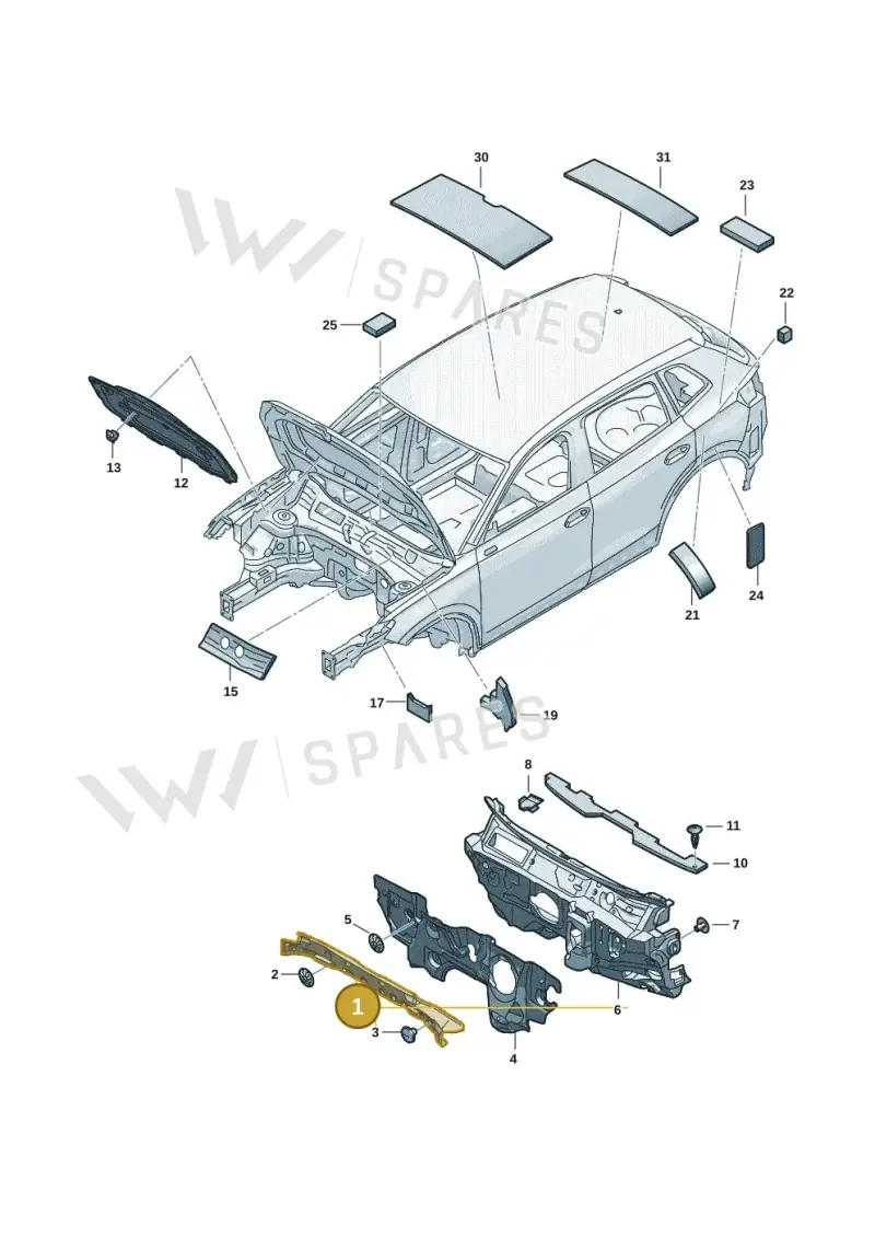 571863993 — Volkswagen Tiguan 2.0 (2023-) diagram 57x863200, position 1