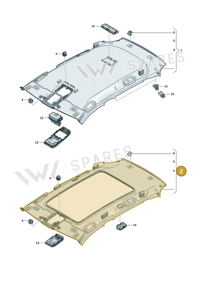 571867501C2YR — Volkswagen Tiguan 2.0 (2023-) diagram 57x867520, position 2