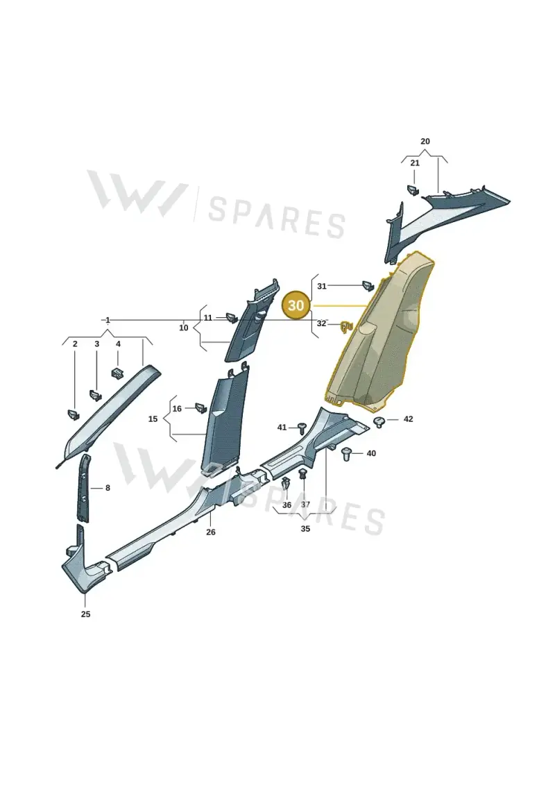 571867765A4PK — Volkswagen Tiguan 2.0 (2023-) diagram 57x867700, position 30