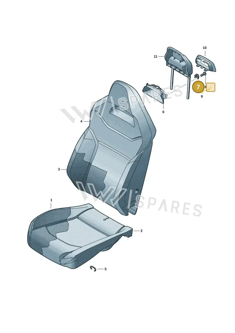 571881132 — Volkswagen Passat estate (2023-) diagram 11a881700, position 7