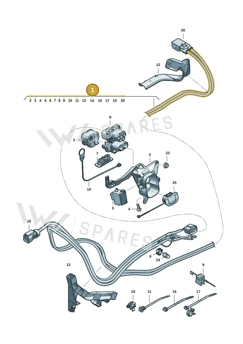 571971531 — Volkswagen Tiguan 2.0 (2023-) diagram 57x970150, position 1