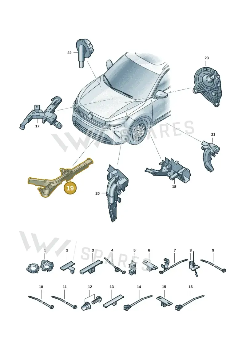 571971822A — Volkswagen Tiguan 2.0 (2023-) diagram 57x971801, position 19