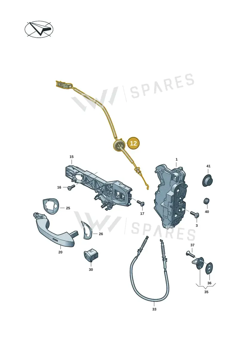 571972297A — Volkswagen Tiguan 2.0 (2023-) diagram 3j0837000, position 12