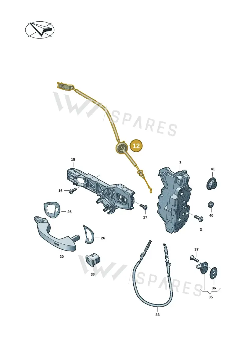 571972297B — Volkswagen Tiguan 2.0 (2023-) diagram 3j0837000, position 12