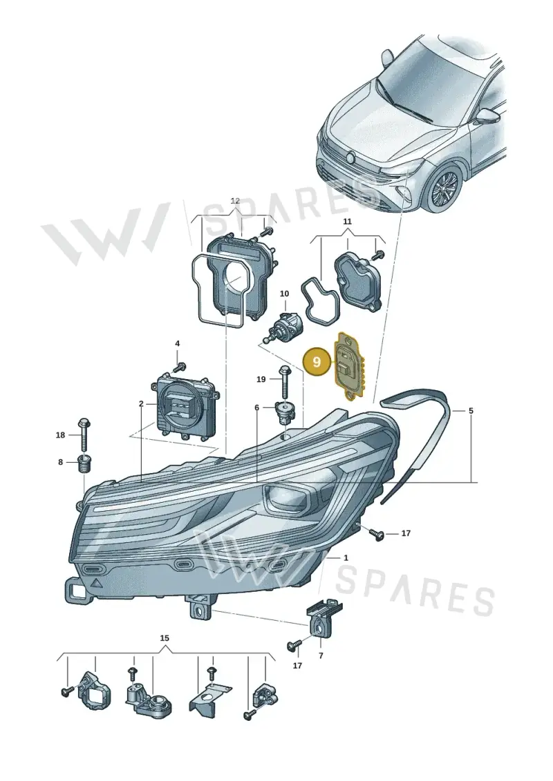 571998479 — Volkswagen Tiguan 2.0 (2023-) diagram 57x941010, position 9