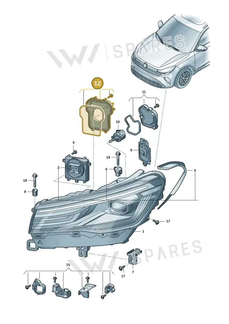 571998607 — Volkswagen Tiguan 2.0 (2023-) diagram 57x941010, position 12