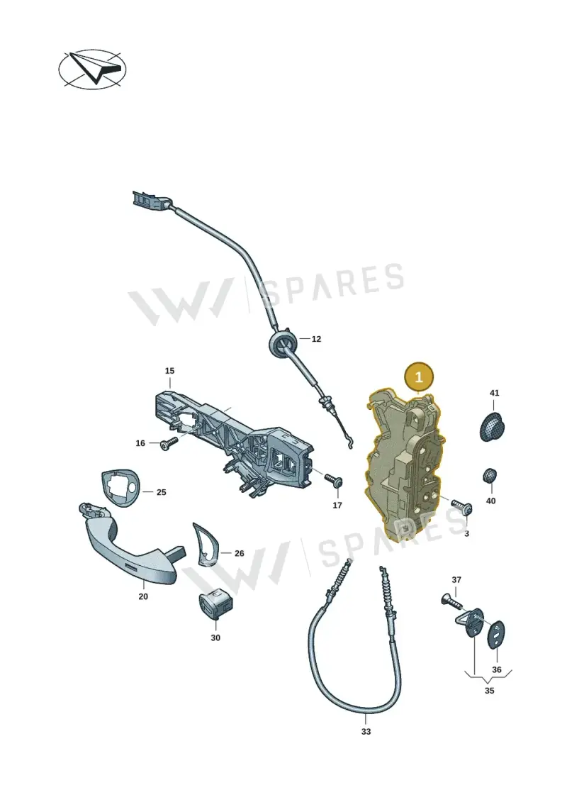 572837016 — Volkswagen Passat estate (2023-) diagram 3j0837000, position 1