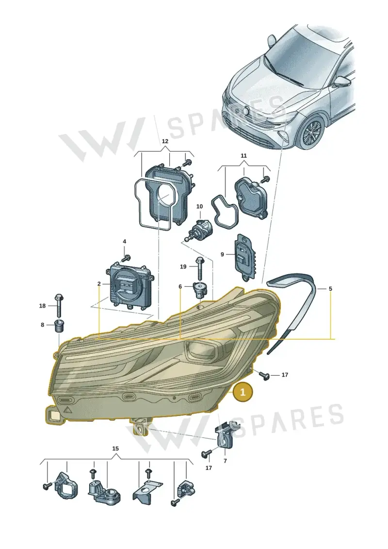 572941029 — Volkswagen Tiguan 2.0 (2023-) diagram 57x941010, position 1