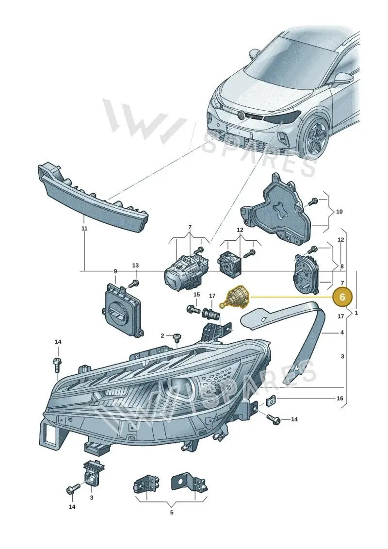 57A941295B — Volkswagen ID.4 Pro (2020-2023) diagram 11a941010, position 6