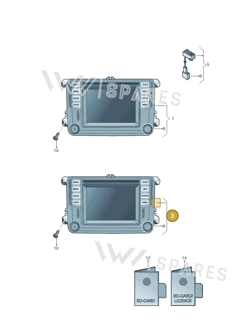 5C0035680FX — Volkswagen Amarok (2016-2022) diagram 863035030, position 3