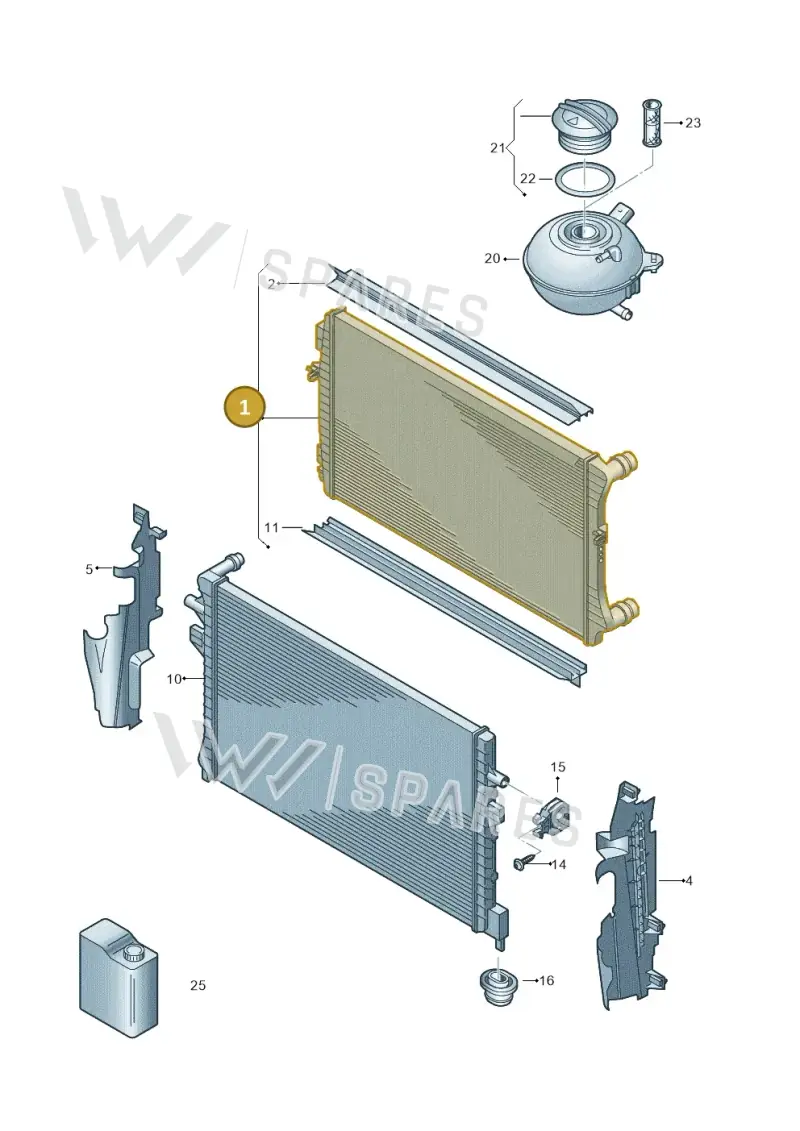 5C0121251L — Volkswagen New Passat (2015-2022) diagram 866121800, position 1