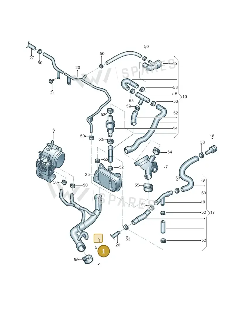 5C0122101J — Volkswagen Beetle (2016-2019) diagram 692121360, position 1