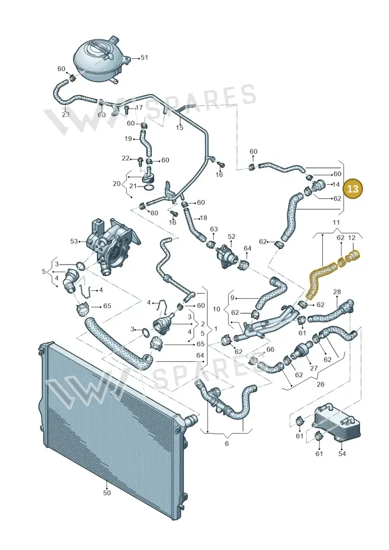 5C0122157G — Volkswagen Beetle (2016-2019) diagram 691121450, position 13