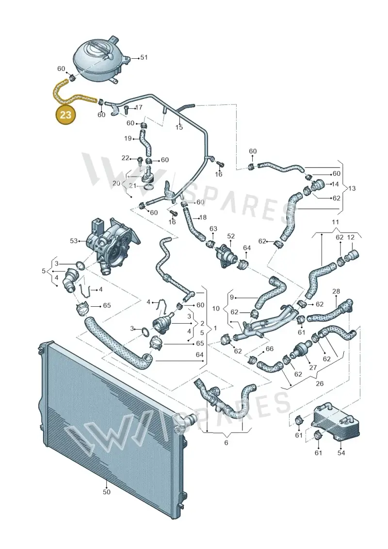 5C0122447F — Volkswagen New beetle (2011-2016) diagram 691121450, position 23