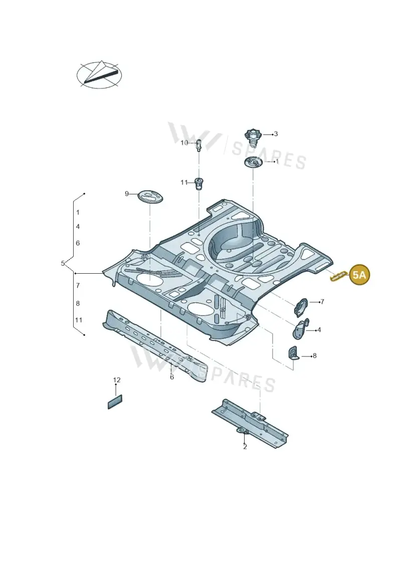 5C0131978H — Volkswagen Beetle (2016-2019) diagram 801803050, position 5A