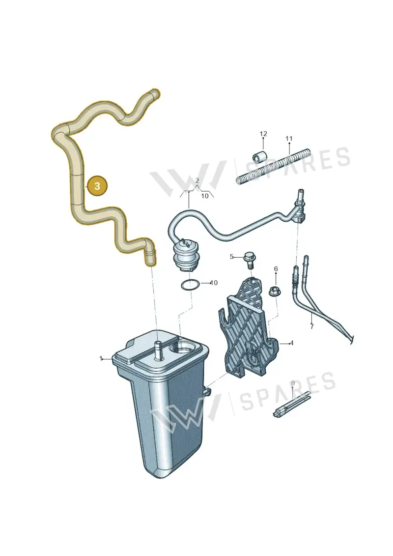5C0133366AG — Volkswagen Jetta (2014-2017) diagram 789201095, position 3