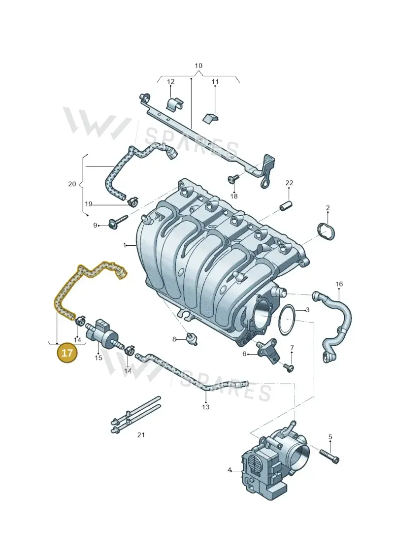 5C0133366AJ — Volkswagen Jetta (2014-2017) diagram 789133036, position 17