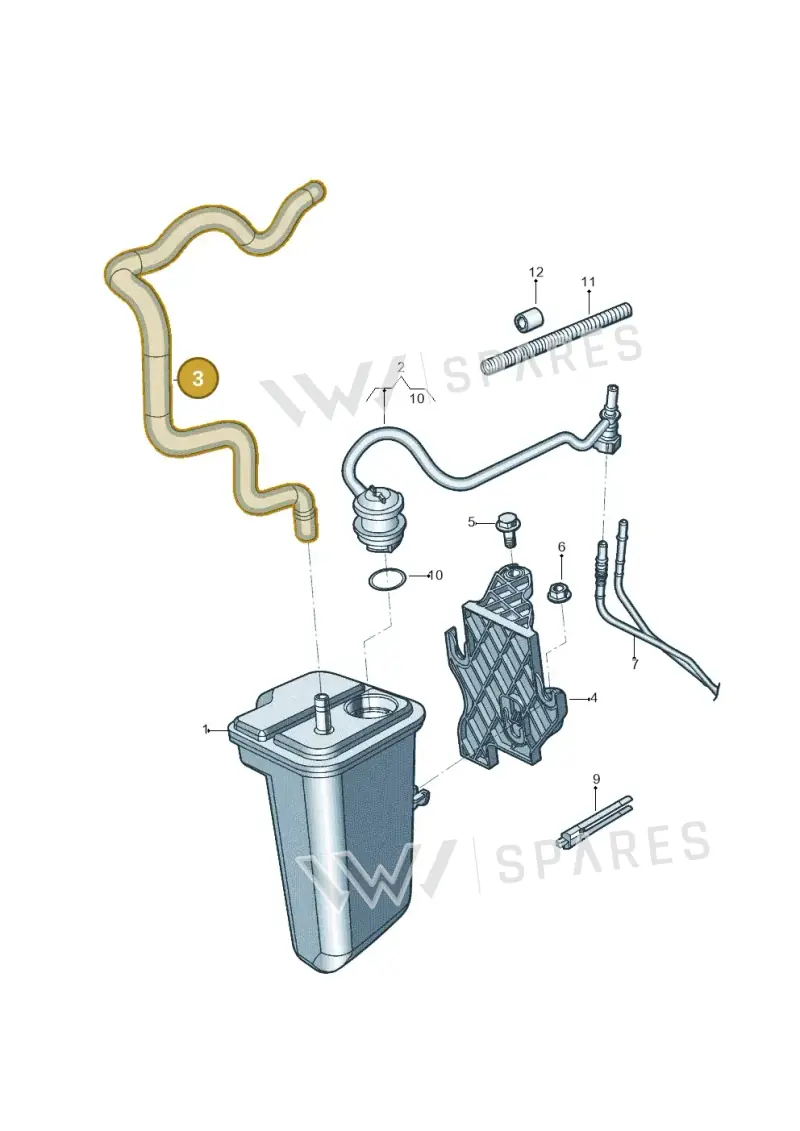 5C0133366AJ — Volkswagen Jetta (2014-2017) diagram 789201095, position 3