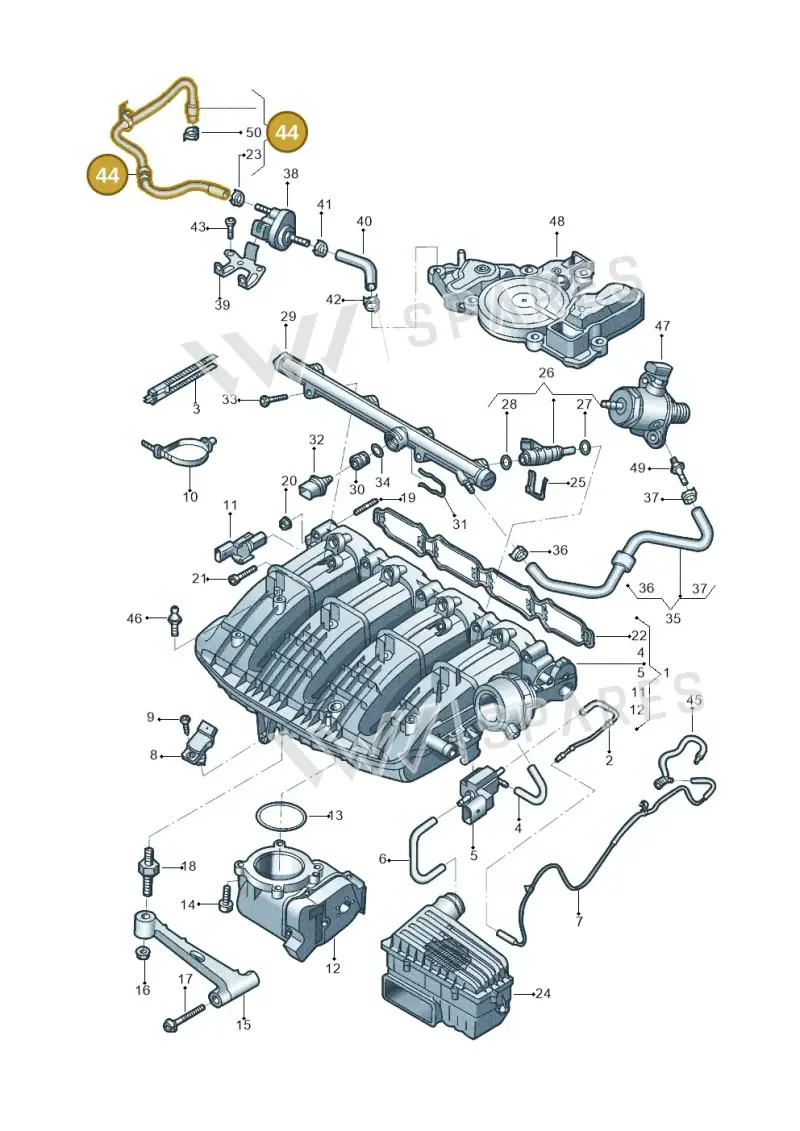 5C0133366AK — Volkswagen Beetle (2016-2019) diagram 802133300, position 44