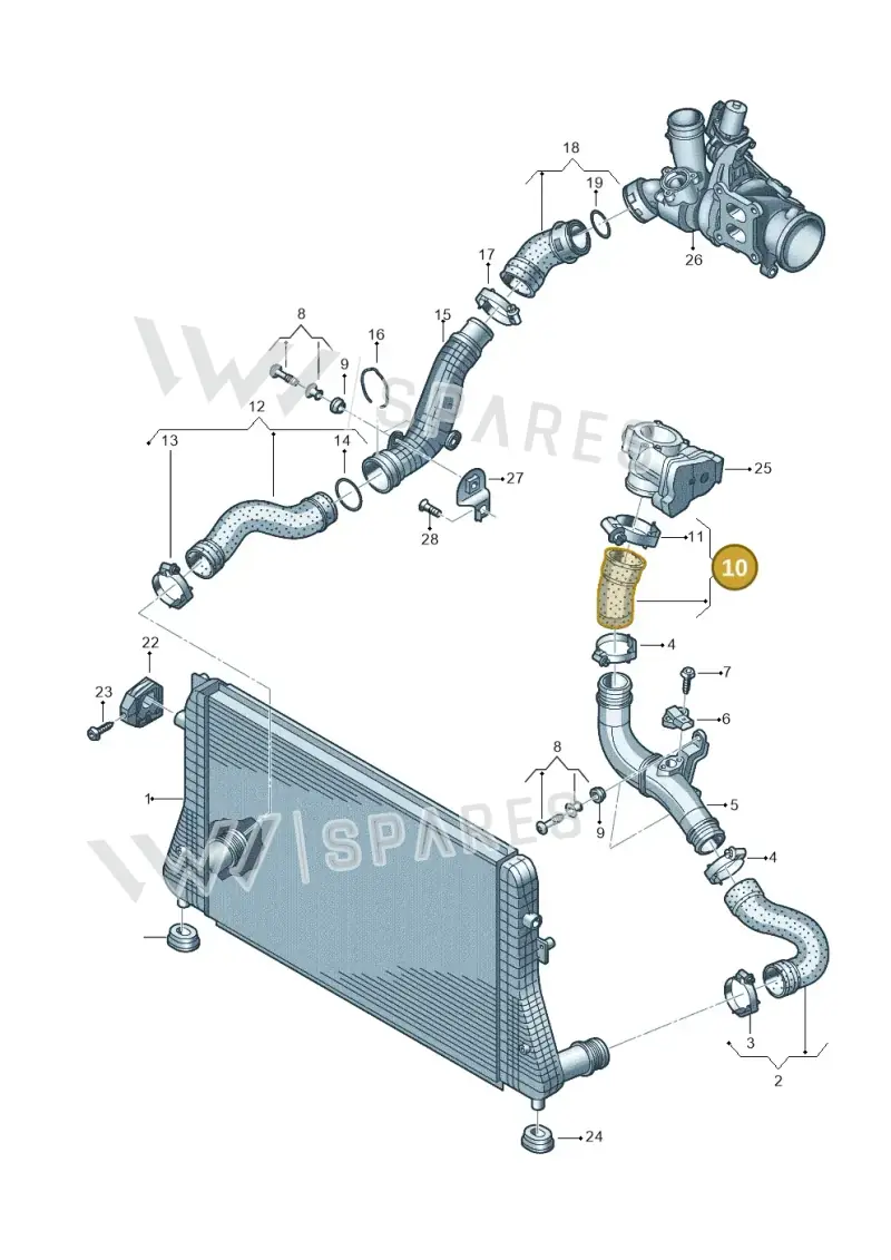 5C0145838B — Volkswagen Beetle (2016-2019) diagram 786145800, position 10