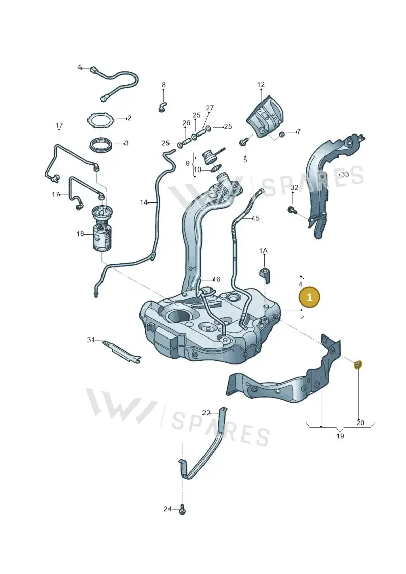5C0201060D — Volkswagen Beetle (2016-2019) diagram 801201005, position 1