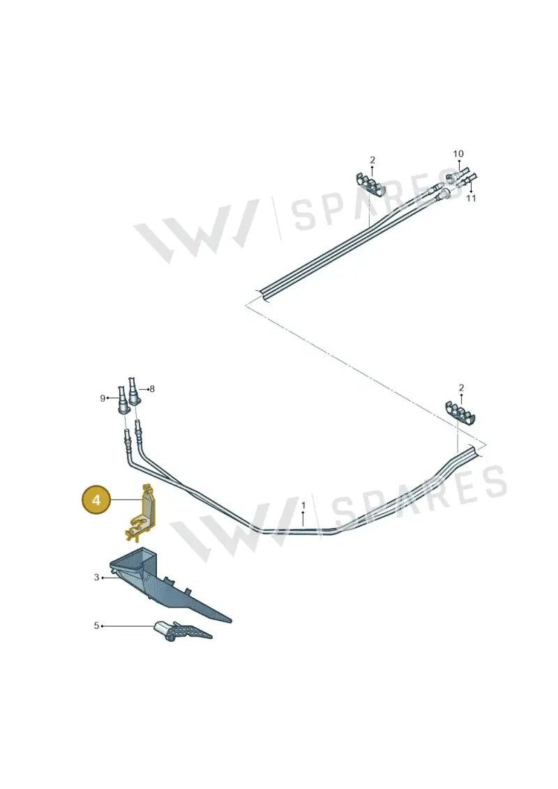 5C0201449B — Volkswagen Beetle (2016-2019) diagram 868201150, position 4