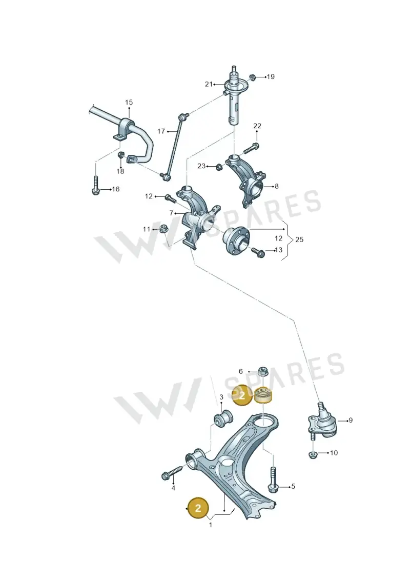 5C0407183A — Volkswagen New beetle (2011-2016) diagram 691407000, position 2