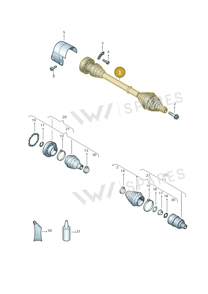 5C0407271AR — Volkswagen Beetle (2016-2019) diagram 658407220, position 1