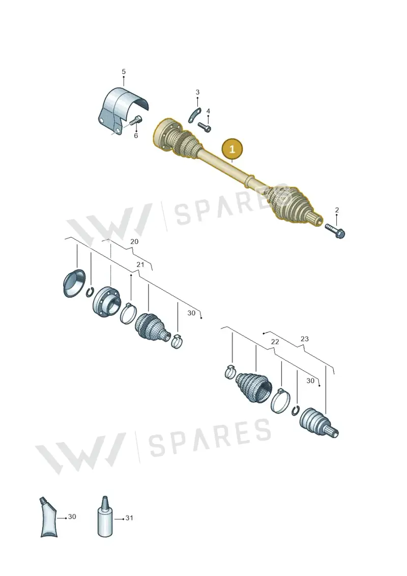 5C0407271BA — Volkswagen Beetle (2016-2019) diagram 884407200, position 1