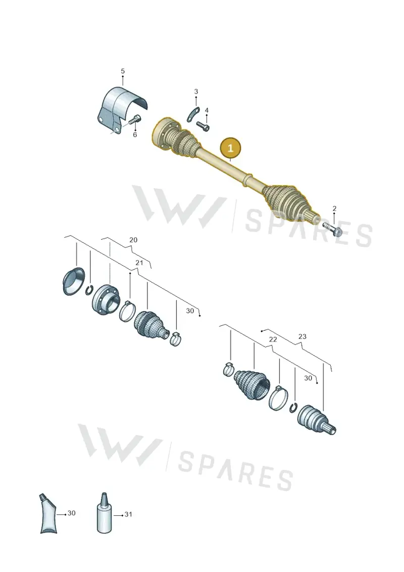 5C0407271BH — Volkswagen Beetle (2016-2019) diagram 884407200, position 1