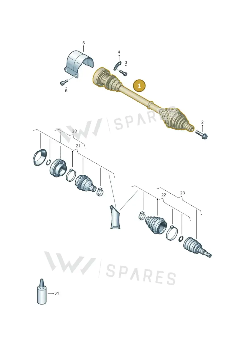 5C0407271N — Volkswagen New beetle (2011-2016) diagram 850407200, position 1