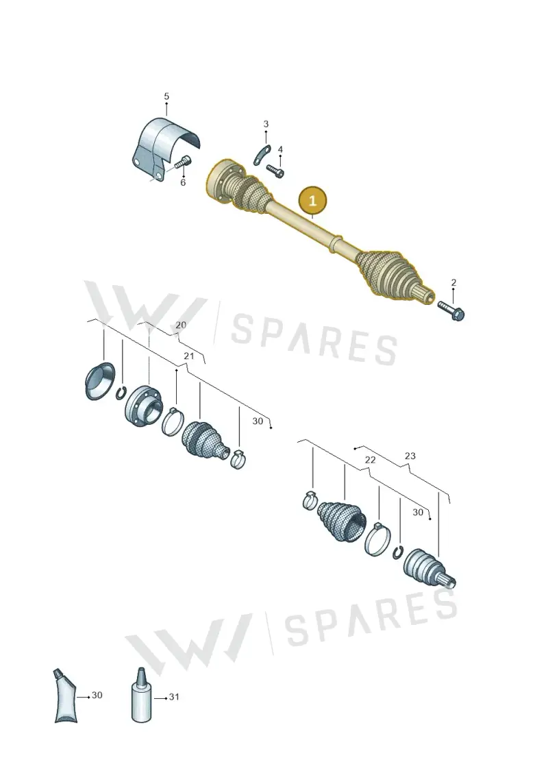 5C0407271N — Volkswagen Beetle (2016-2019) diagram 884407200, position 1