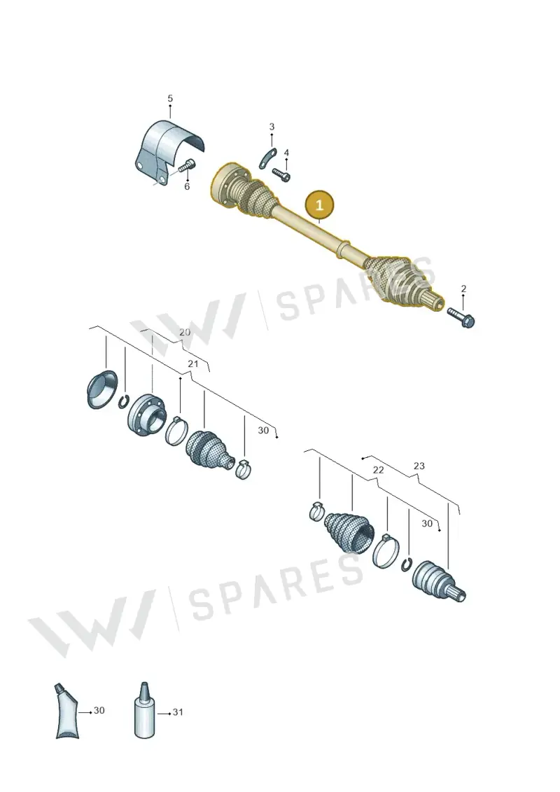 5C0407272AC — Volkswagen Beetle (2016-2019) diagram 884407200, position 1