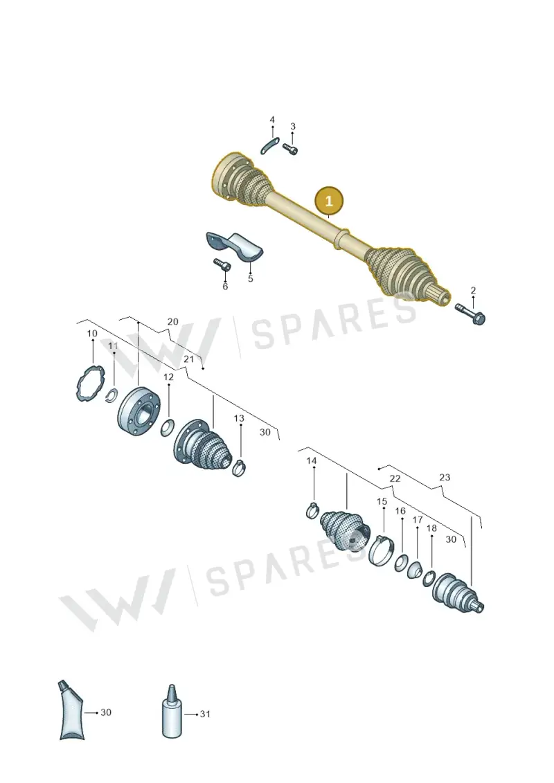 5C0407272BG — Volkswagen Jetta 1.6 (2014-2018) diagram 460407200, position 1