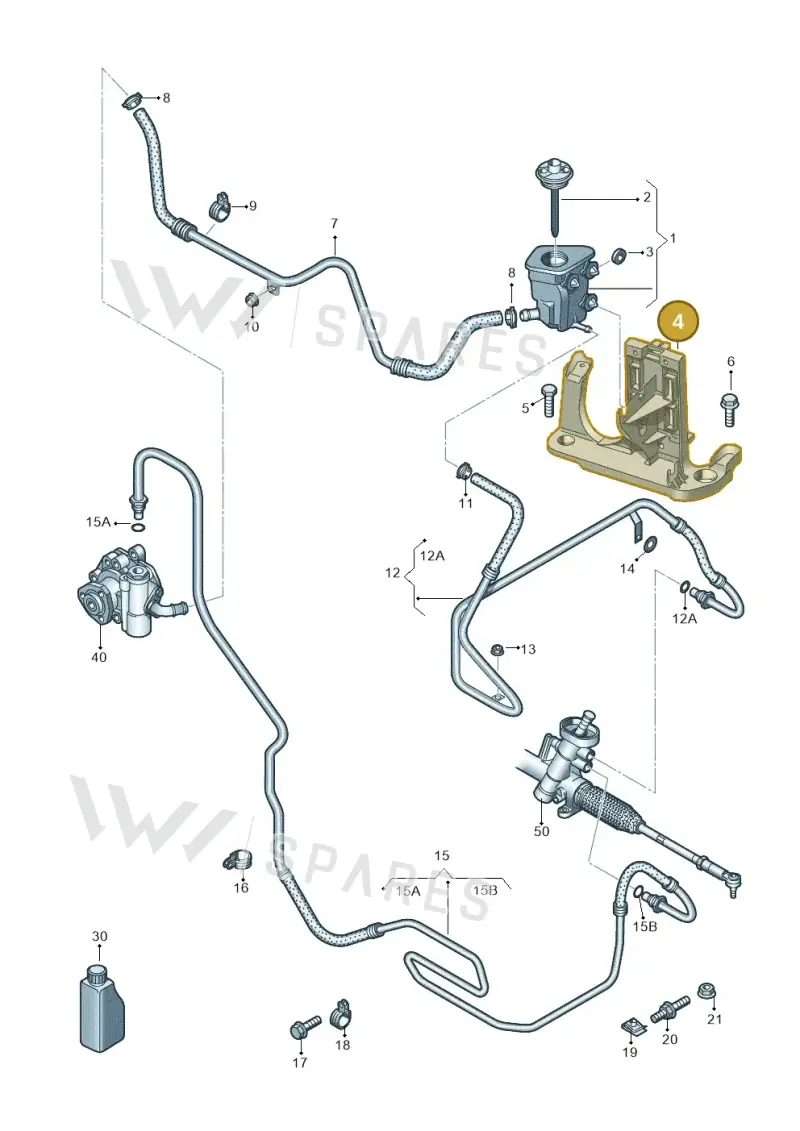 5C0422166H — Volkswagen Beetle (2016-2019) diagram 691422500, position 4