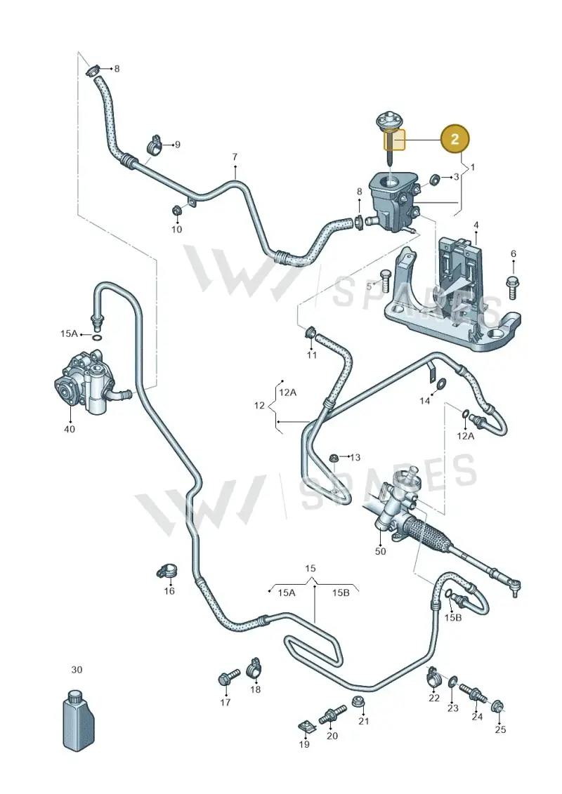 5C0422376 — Volkswagen New Passat (2015-2022) diagram 868422050, position 2