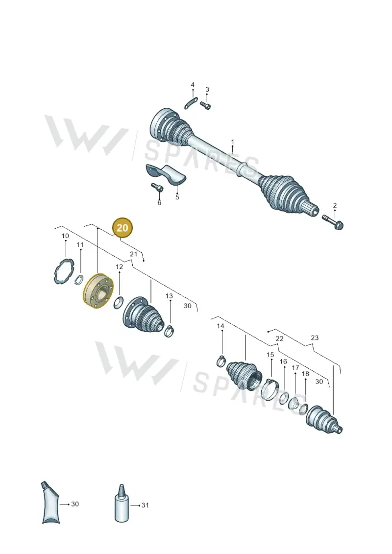 5C0498103 — Volkswagen New beetle (2011-2016) diagram 460407200, position 20