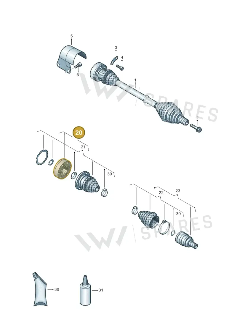 5C0498103 — Volkswagen Beetle (2016-2019) diagram 786407300, position 20