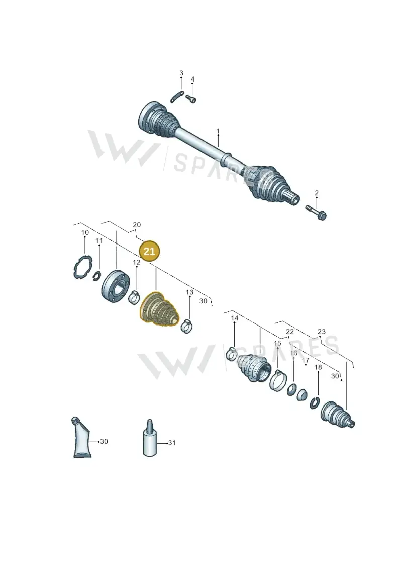 5C0498201 — Volkswagen New beetle (2011-2016) diagram 715407240, position 21