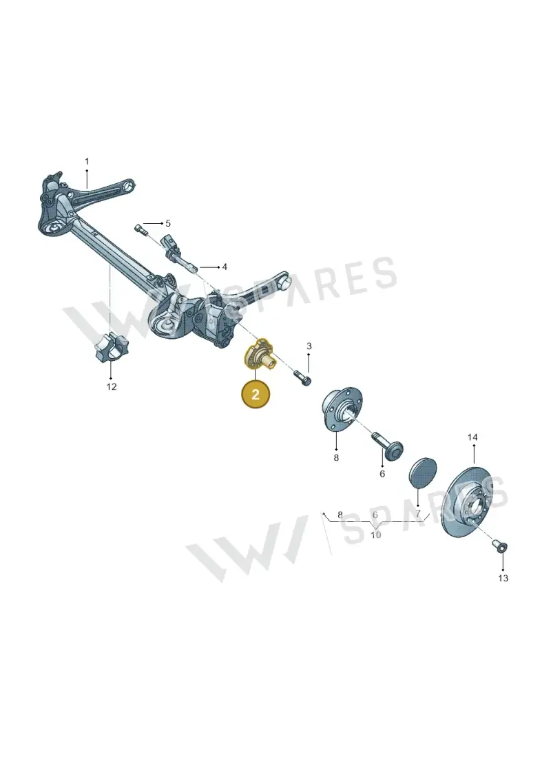 5C0501117B — Volkswagen Jetta (2013-2014) diagram 692500200, position 2