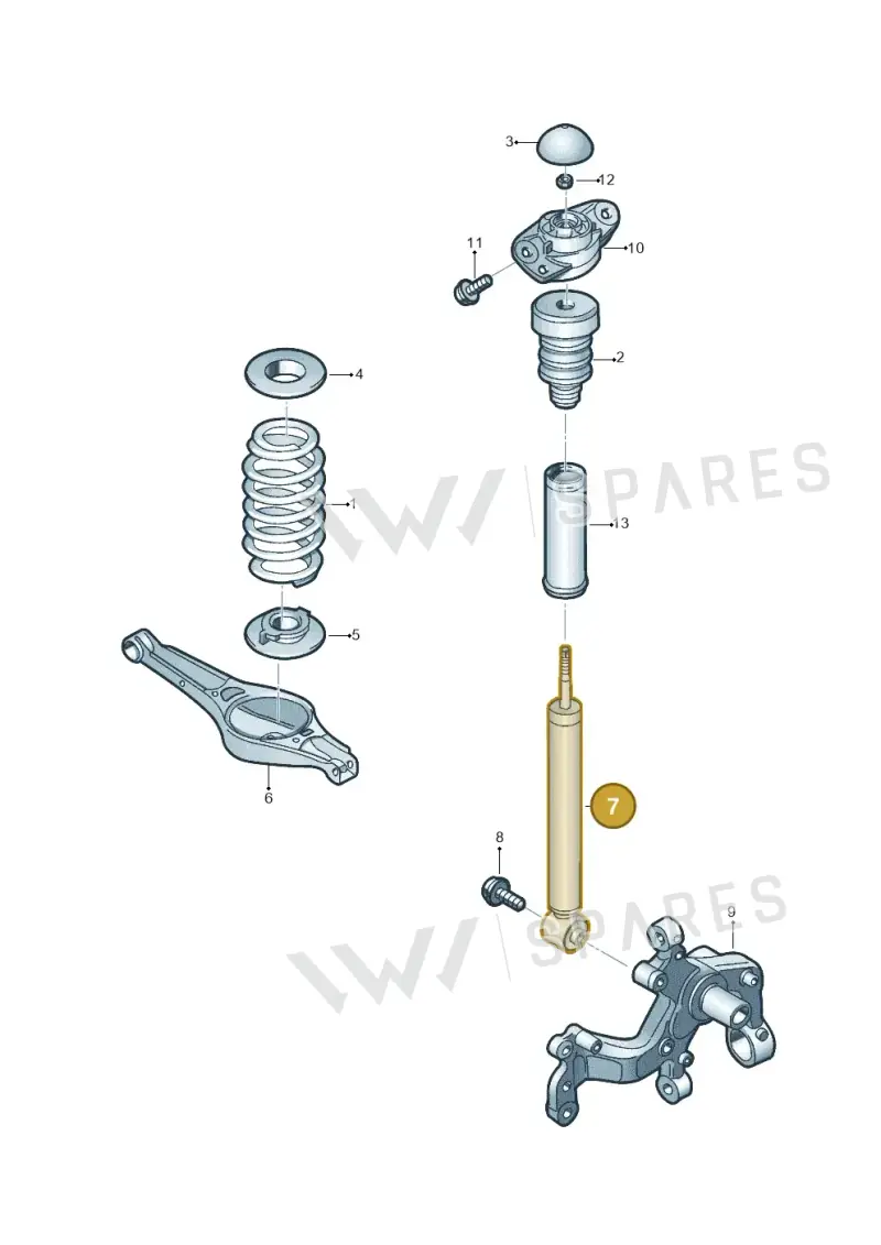 5C0513029AL — Volkswagen Beetle (2016-2019) diagram 854511001, position 7