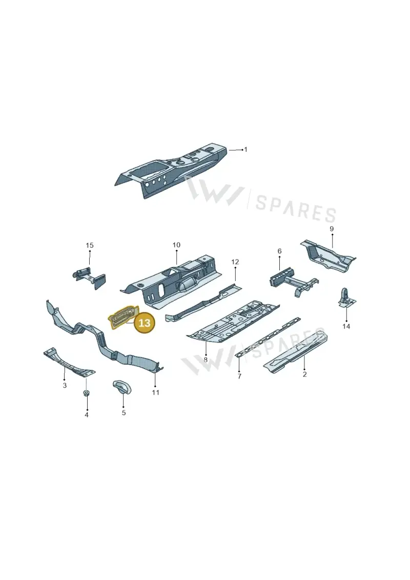 5C0803809 — Volkswagen New beetle (2011-2016) diagram 692803100, position 13