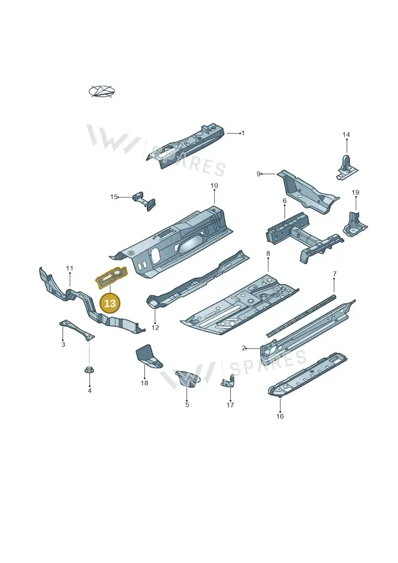5C0803809 — Volkswagen New beetle cabriolet (2011-2016) diagram 716803100, position 13