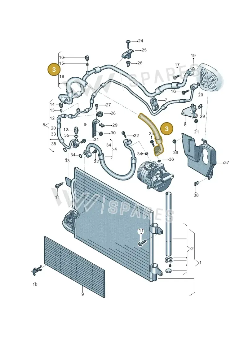 5C0816743L — Volkswagen Beetle (2016-2019) diagram 801260041, position 3