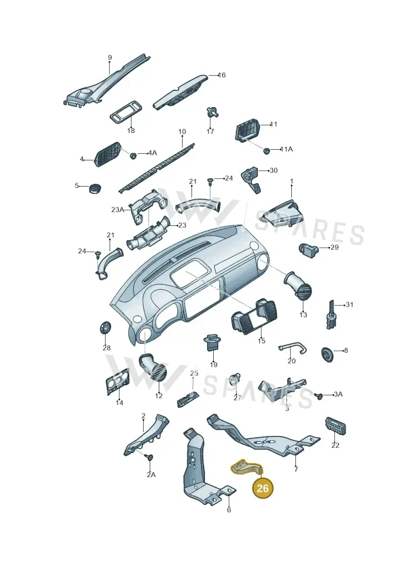 5C0820533A — Volkswagen Beetle (2016-2019) diagram 715819300, position 26